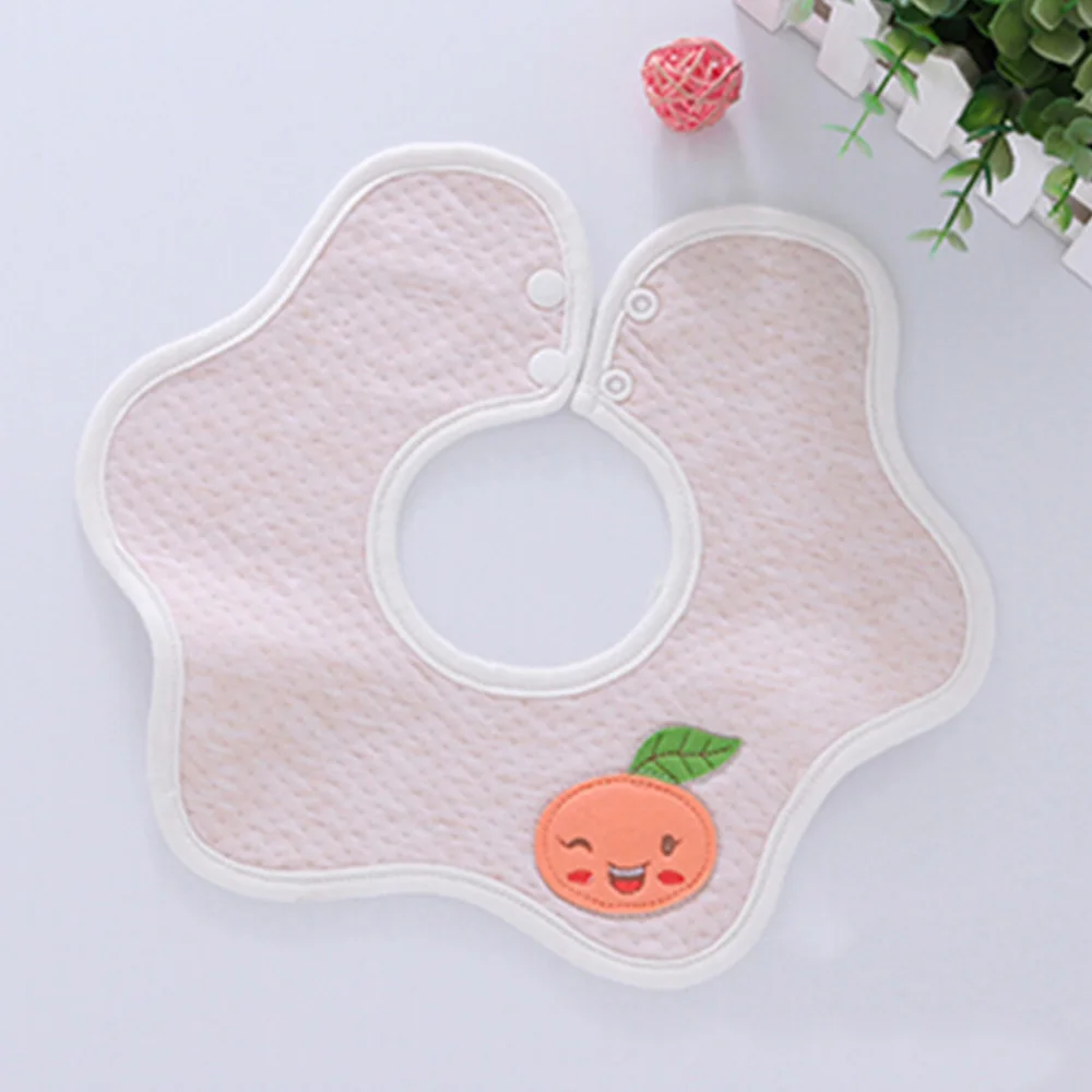 Одноцветное мультфильм Кормление Bib ткань отрыжку для кормления слюни слюны полотенца мягкой тканью нагрудники кнопки ребенка ткань отрыжку P10