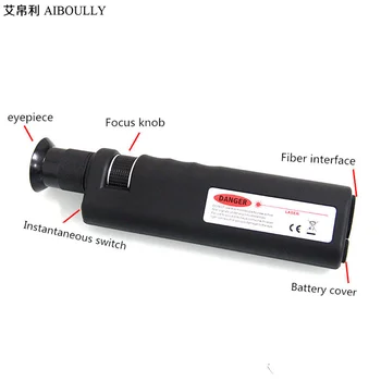 

Fiber End Face Meter Handheld Fiber Optic Microscope APC End Face Magnifier SC FC ST Diagnostic Tool Monocular Zoom 400x 200X