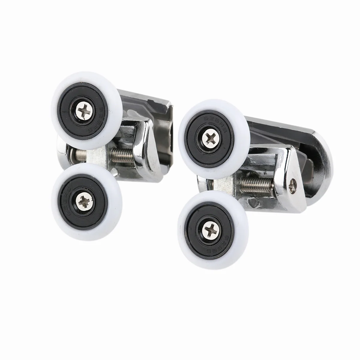 

Pair of 25mm Replacement Sliding Shower Door Top Bottom Rollers Runner Wheels
