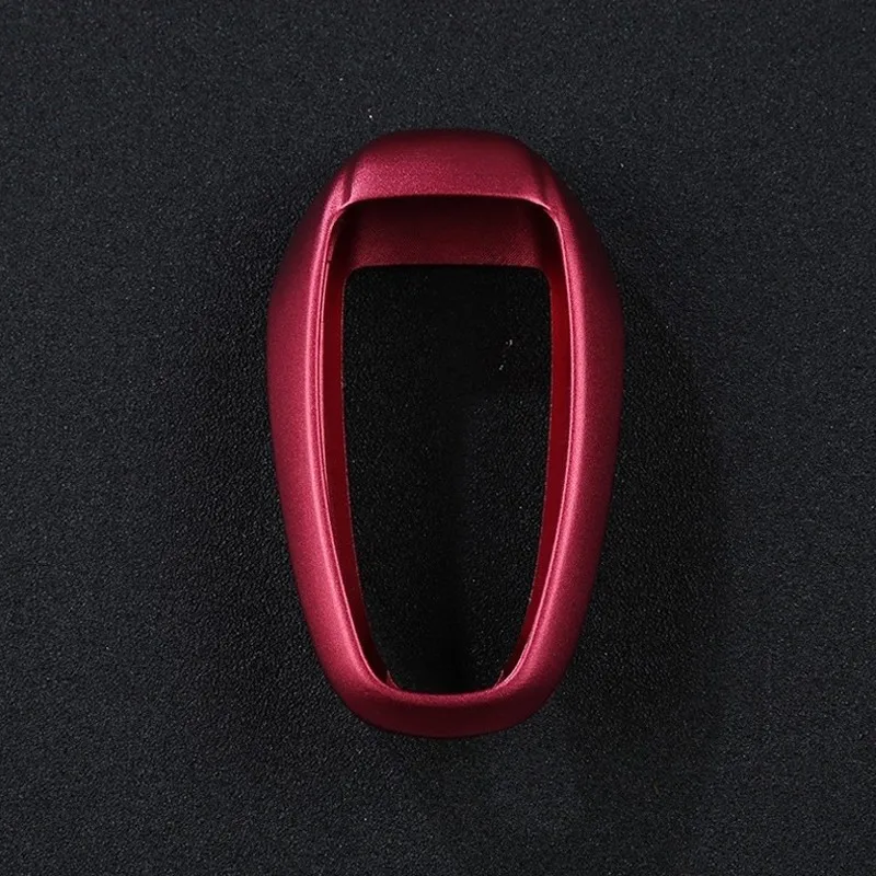 Автомобильные аксессуары, чехол для ключа автомобиля, защитный корпус, алюминиевый сплав, подходит для Alfa romeo giulia, автомобильный Стайлинг - Цвет: Красный
