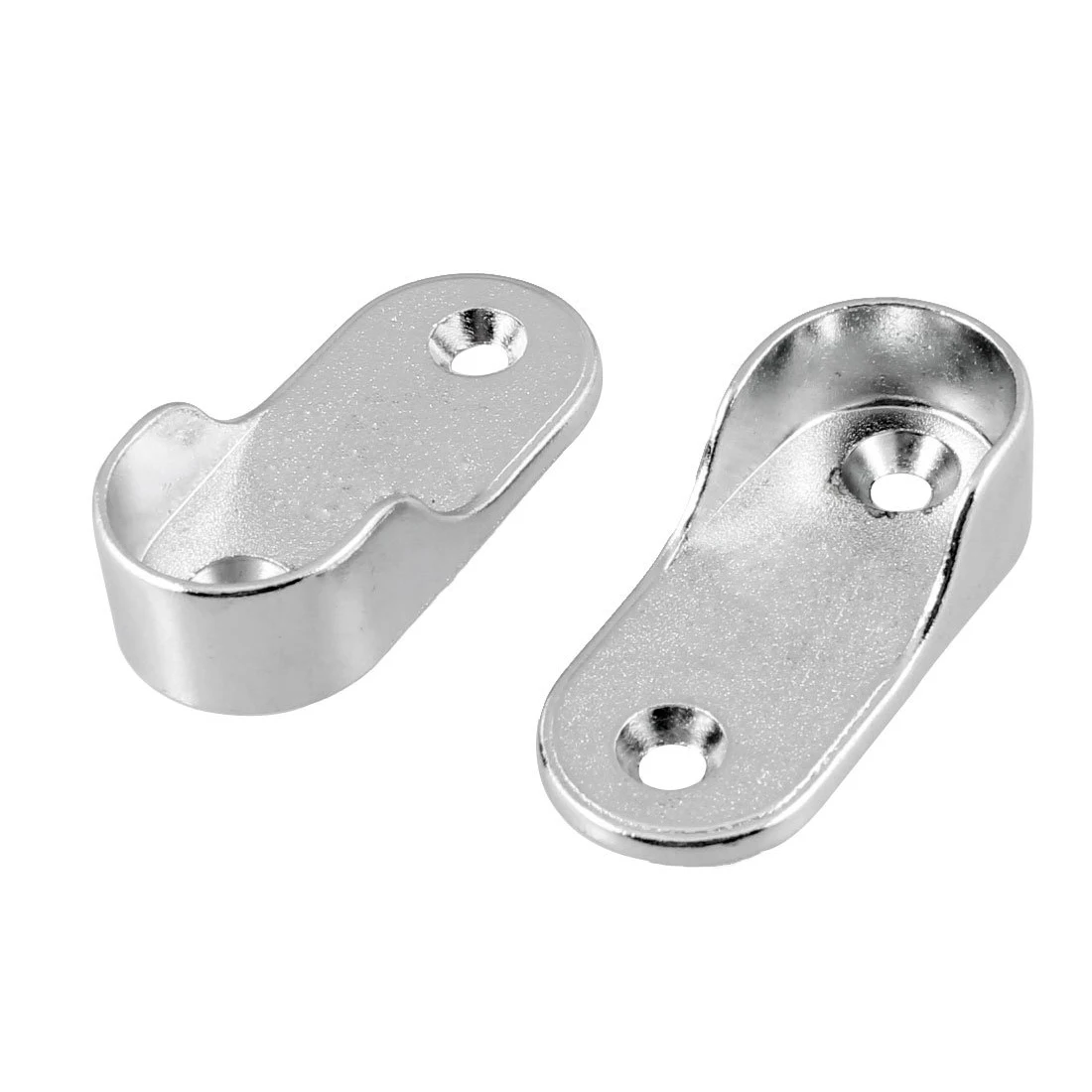 

LHBL Pairs Alloy 19mm Inner Dia Pole Closet Rod Flange Silver Tone