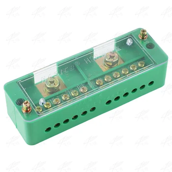 

Single Phase 2-IN 12-OUT Wire Terminal Box Household Distribution Box Terminal Row 220V Junction box FJ6