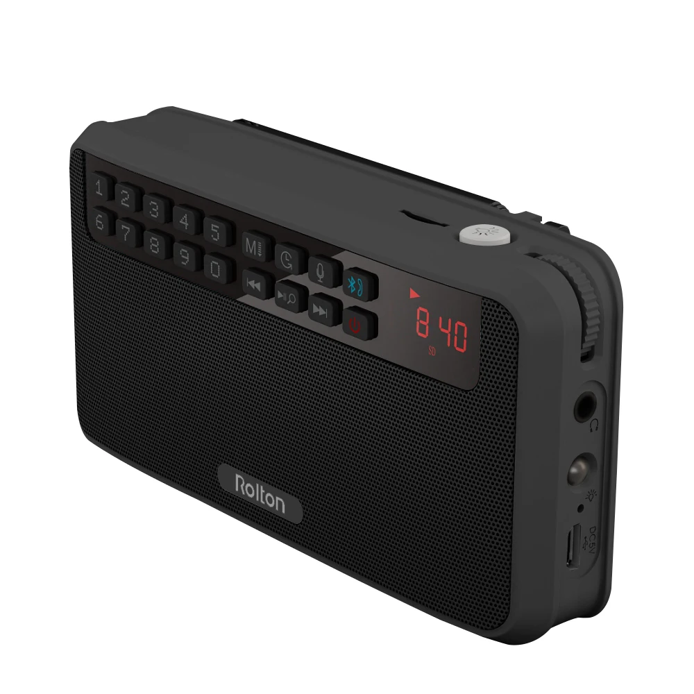 Rolton E500 Portable Stereo Bluetooth Speakers FM Radio Bass Dual Speaker TF Card USB Music Player (Black) Rolton E500 Portable Stereo Bluetooth Speakers FM Radio Bass Dual Speaker TF Card USB Music Player (Black)
