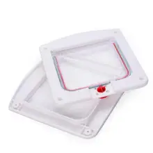 4 способа запираемый кошка двери котенок безопасный отверстие туннель ворота для маленькие собаки, кошки безопасный щиток для дверей, ворот животных для домашних животных