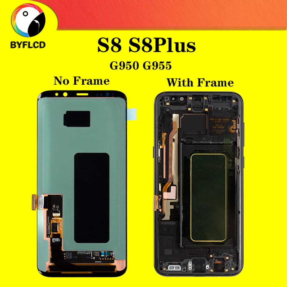 

Original LCD For Samsung Galaxy S8 G950 G950F Screen For Samsung S8 Plus lcd G955 G955F Burning shadow Display Touch Screen