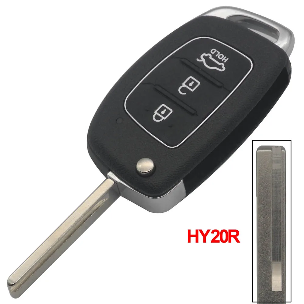 Jingyuqin флип дистанционный ключ брелок от машины оболочки для Mistra hyundai HB20 Santa Fe 2007 IX35