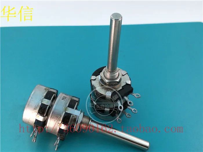Круглый двойной потенциометр CLAROSTAT CM43813 750R 25K Длина ручки 50 мм|handle| |