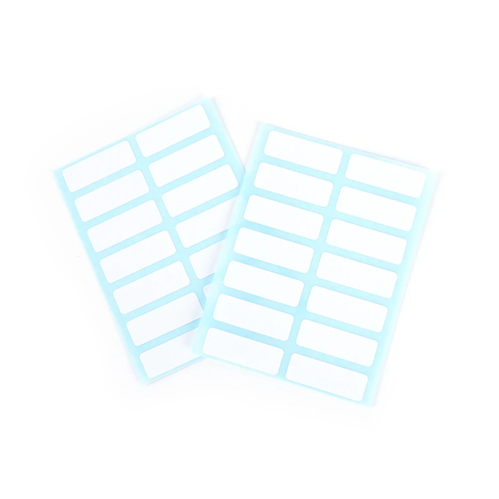 12 листов/упаковка гладкие высечки пустые наклейки s могут быть использованы практически на любой чистой твердой поверхности белой бумаги наклейки