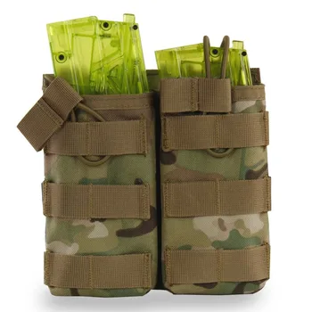 

Military Airsoft Double Magazine Pouch Tactical AK AR M4 Mag Pouch 1000D Nylon Open Top Molle Equipment