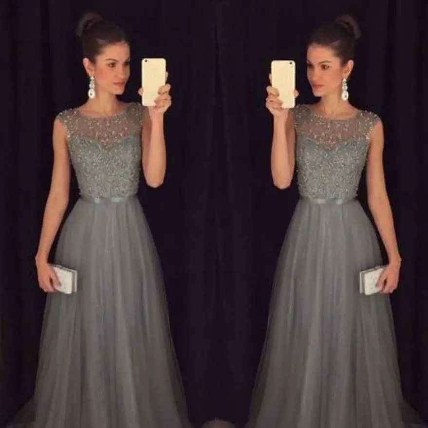 

KANCOOLD dress high quality new fashion Formal Wedding sexy Dresses Long Evening Party Ball Prom Gown dress women AP12