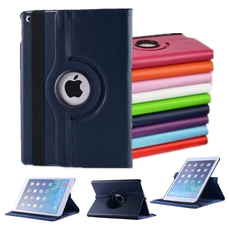 

360Degree Rotating Case For iPad Air 2 Air 1 Case 2018 9.7 Funda 2017 for iPad 2018 6th generation Leather Smart Cover +pen+film