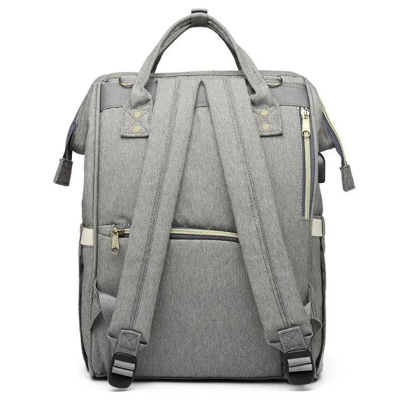 2018 детские пеленки сумка с USB интерфейсом большой емкости непромокаемые подгузники сумка наборы Мумия Материнство путешествия рюкзак для