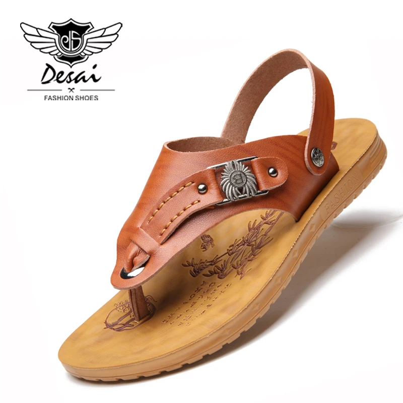 

DESAI Brand 2019 Summer Shoes Men Sandals Flip Flops Dual-use Casual Sandals Fashion Trend Cool Slippers