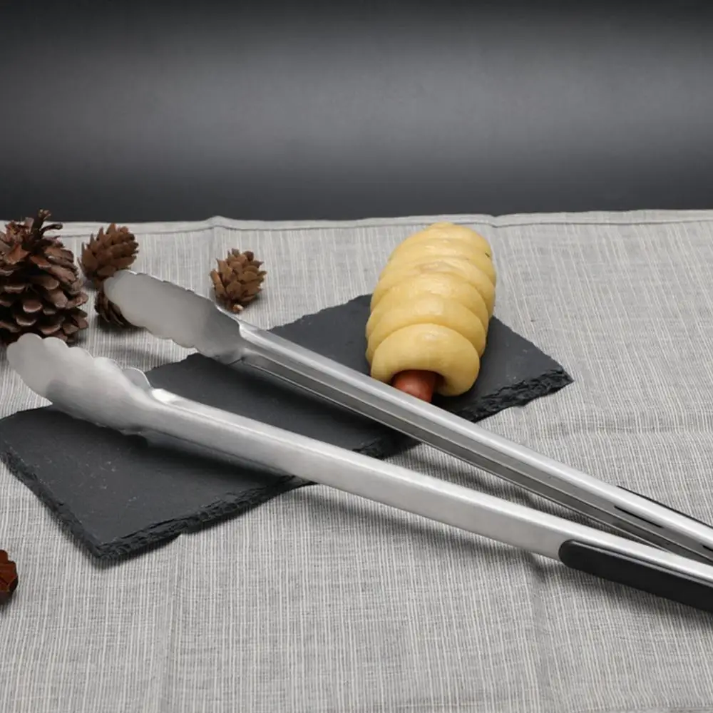 

AOOSY Tongs Extra Long 16 Inches Stainless Steel Wide Scalloped Gripping Edge Tongs for Kitchen Cooking Grilling Barbeque