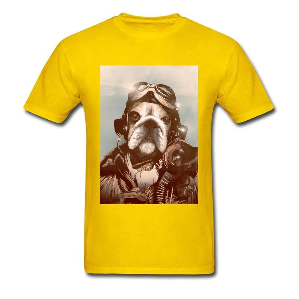 Dogfighting Dog Design T-Shirt for Men 100% Cotton Summer T Shirt Cool Tops Shirt Short Sleeve Hip Hop Crewneck Dogfighting Dog yellow