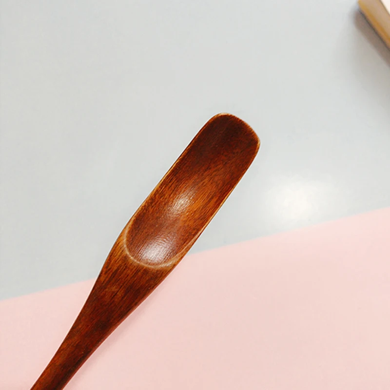 2pcs Wooden Coffee Spoon Set Long Handled Iced Tea Mixing Spoon Wood Coffee Stirrer Bar Stirring Honey Spoons Mini Wood Utensils (3)