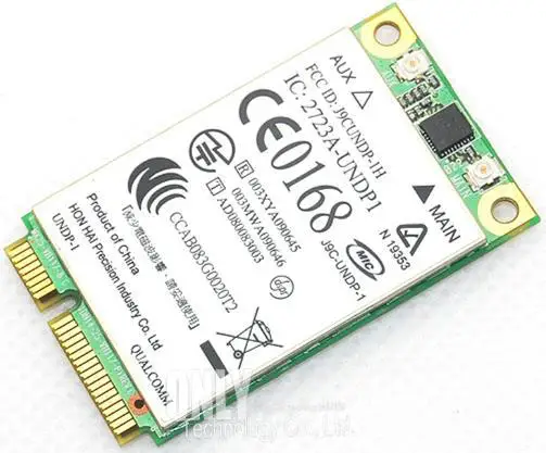 Разблокированная карта Qualcomm UN2400 GOBI1000 3G WCDMA для HP QUALCOMM un2400 UNDP 1 EV DO 3g HSPA WWAN UMTS PCIe