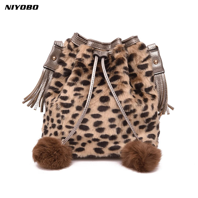 leopard bag fluffy