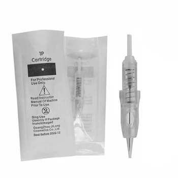 

10pcs Disposable microneedling eyebrow tattoo needle cartridge with silicon spring for therapy system electric beauty machine