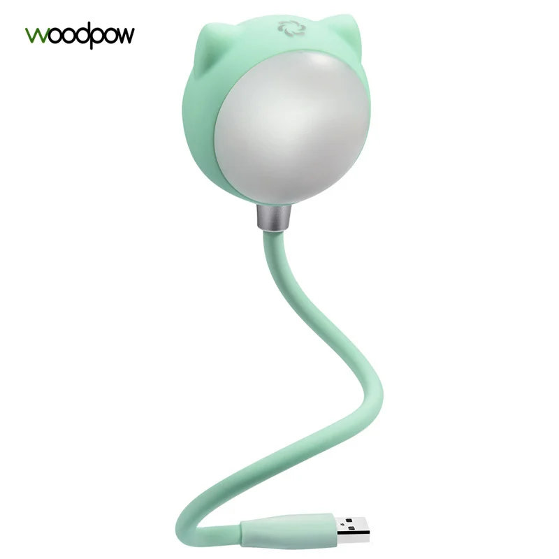 

Woodpow Cute Mini USB Book Light Dimmable Table Lamp with Bluetooth Speaker Keyboard Led Light Wireless Music Player Audio