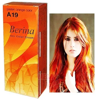 

BERINA PROFESSIONALS Hair Cream-Permanent Dye - A19 : Golden Orange Free Shipping