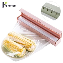 KONCO пластиковая обёрточная Бумага Резак Бытовая Кухня пластиковая обёрточная бумага диспенсер лезвие из нержавеющей стали консервантная пленка резак