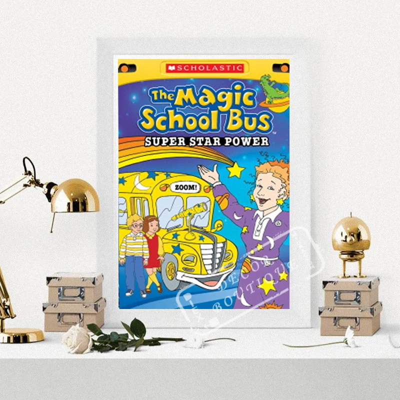 

The Magic School Bus US 90s TV Shows Vintage Retro Poster Decorative DIY Wall Canvas Stickers Home Posters Bar Art Decor Gift
