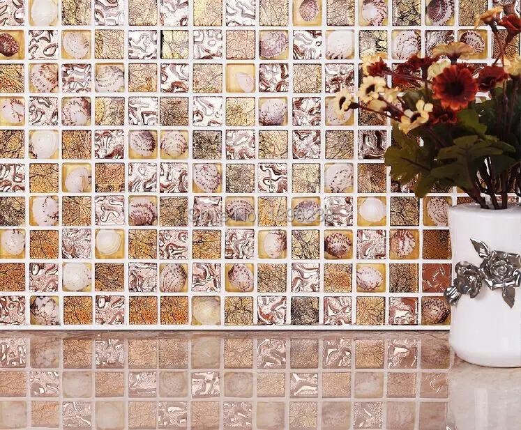 Diseñador de mosaicos de vidrio compra lotes baratos de ... Diseño Backsplash Bar