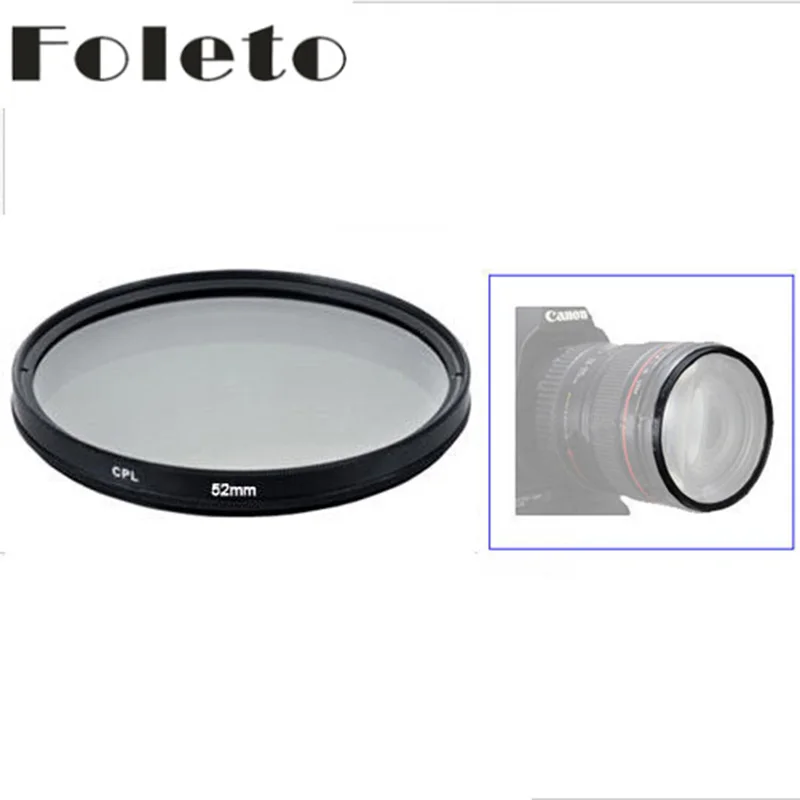 Free Shipping 1pcs 52mm Cpl Polarizer Ultrathin Filter Camera Lens