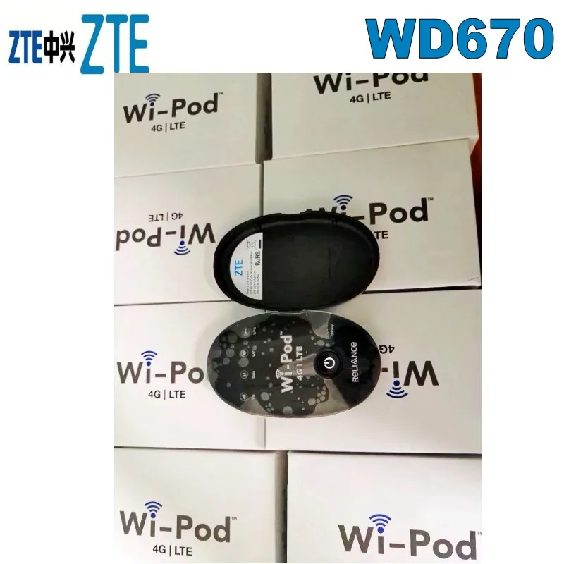 Маршрутизатор Hotspot zte WD670 4G LTE 850/1800/2300 МГц 31 Пользователь(США латинский евро