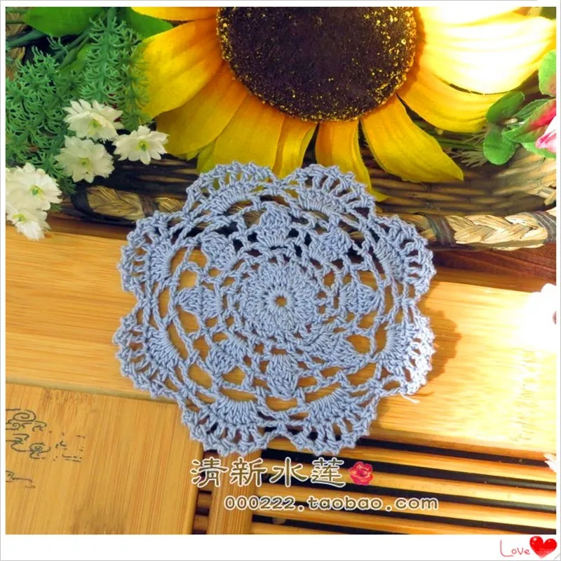 30 рис./лот красочные круглые Корсеты кружева doilies светодиодные подстаканники flet для домашнего декора подстаканник для кофейного стола