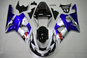 

Fairings GSX R 600 750 1000 2000 - 2003 K12 Blue White Black Full Body Kits GSX R 600 750 1000 03 02 2003