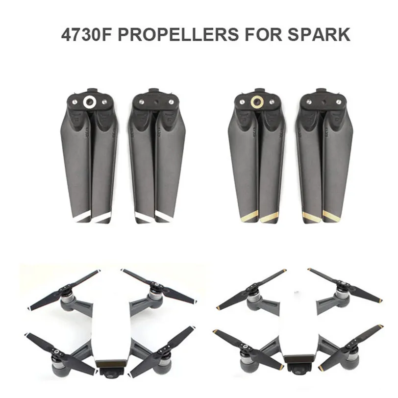 2 шт. пропеллеры для DJI Spark Drone складное лезвие 4730F реквизит RC ЗАПАСНЫЕ ЧАСТИ