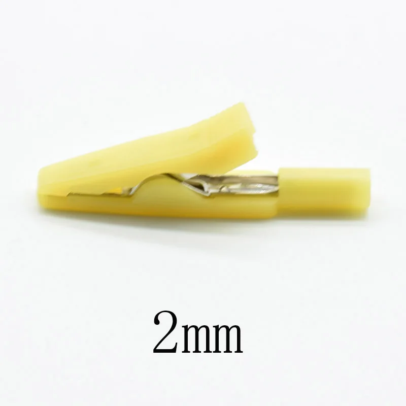 2mm Brass 5 Colors Insulated Mini Test Alligator Clip 2mm female Banana Jack alligator clips,test clip,test hooks clips