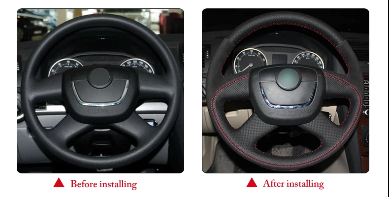 for Skoda Octavia a5 steering wheel cover