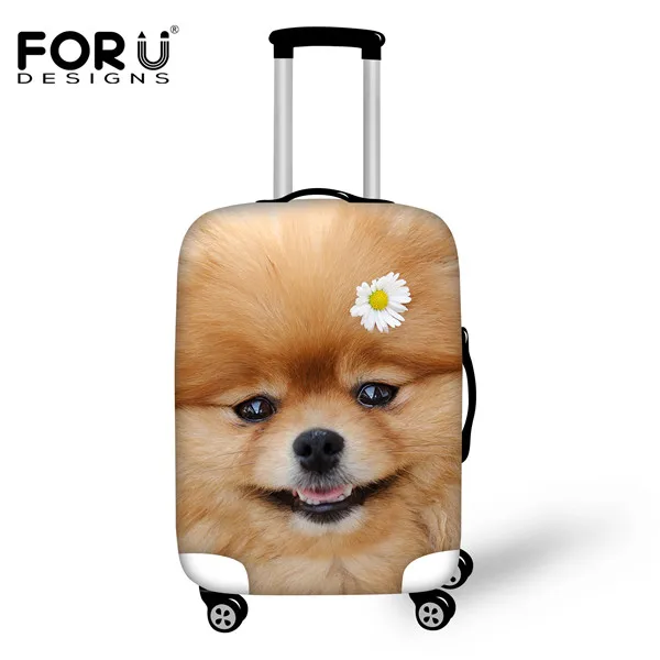 H3195 FORUDESIGNS/Аксессуары для путешествий в дороге, милые животные, собака с принтами для багажа, защитный чехол для 18-30 дюймов, чехол для багажника, чехол - Цвет: H3195