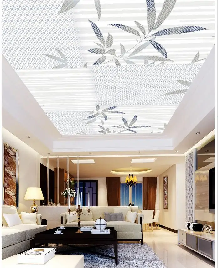 Custom 3d photo wall paper Ceilings Simple style living room Restaurant