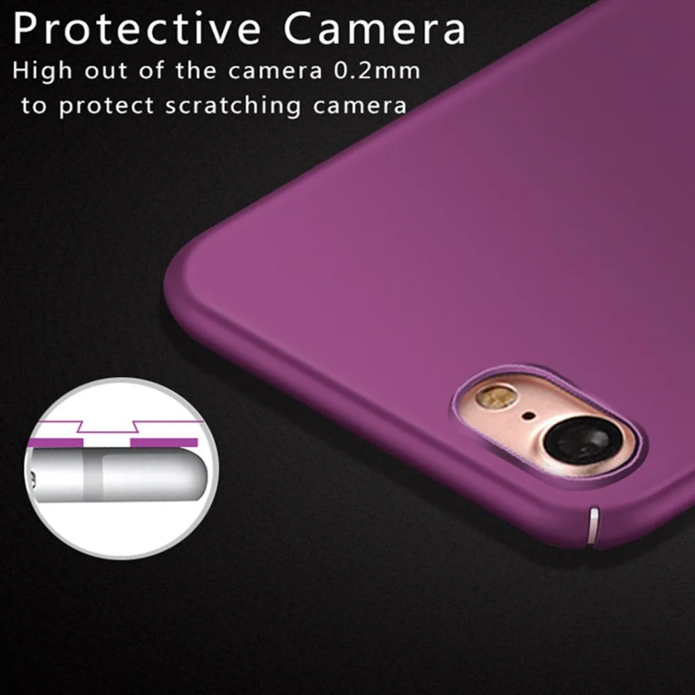 Hard Luxury Phone Case For Apple iphone 7 iphone7 Case Hoesje Matte Slim Cover For Coque Fundas iphone Case 7 Shockproof Housing