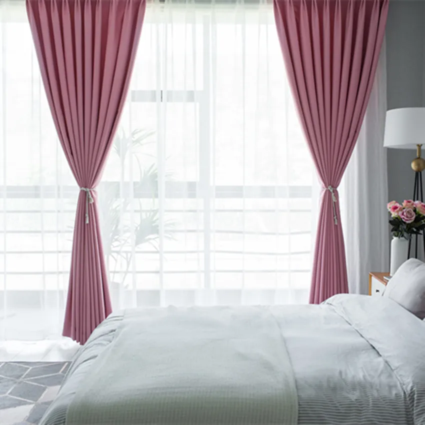 

2019 Modern Shading Custom Made Insulating Modern Style Solid Color Blackout Curtain For Living Room Window the Bedroom Blinds