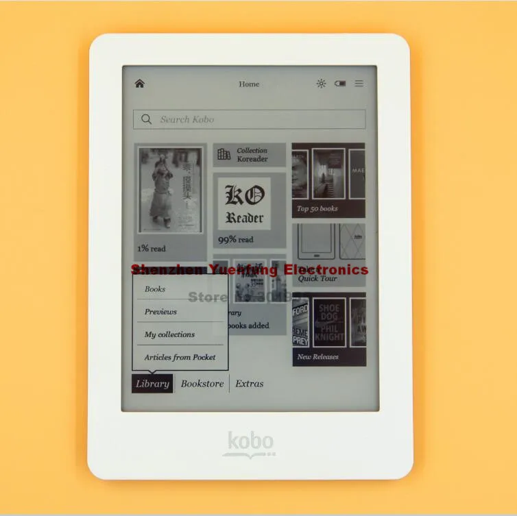 EBook eReader Kobo Glo N613 e book Touch screen e ink 6 inch 1024x768 2
