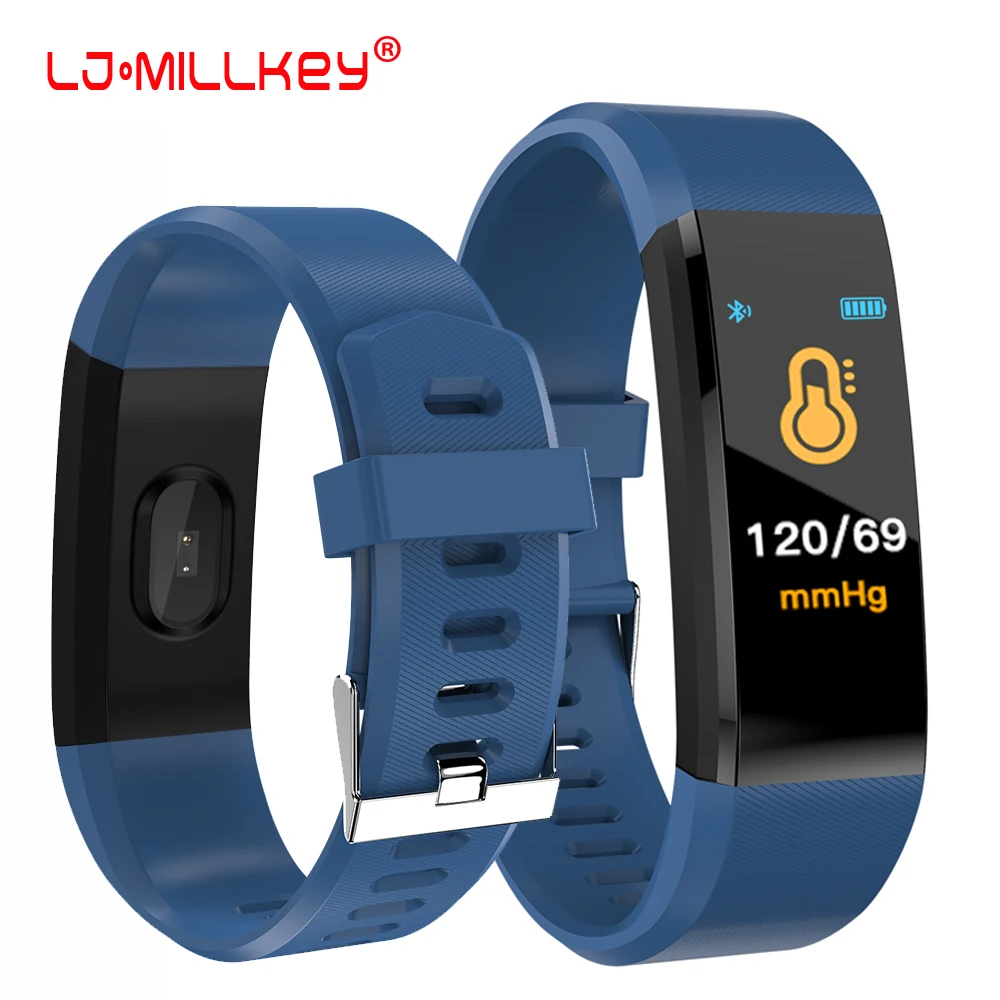 

Original 115 Plus Smart Digital Watch Heart Rate Monitor Blood Pressure Monitor IP67 Waterproof Smartwatch for Men Women Kids