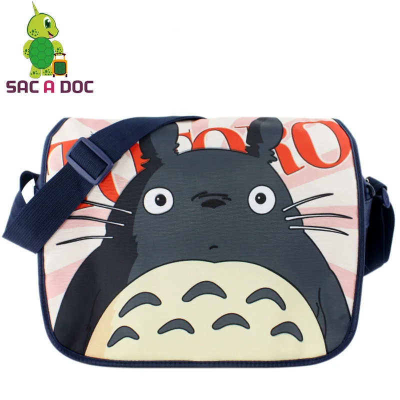 

Anime My Neighbor Totoro Printing School Crossbody Bag Teenagers Students Shoulder Bag Womens Mens Book Bag
