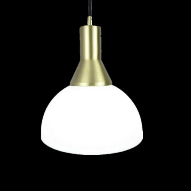 E27 All Br Single Head Hanging Light 100 Pure Copper Material E27 All Br Single Head Hanging Light 100 Pure Copper Material Pendant Lamp With White Gl Shade Led Bulb Lighting Fixture