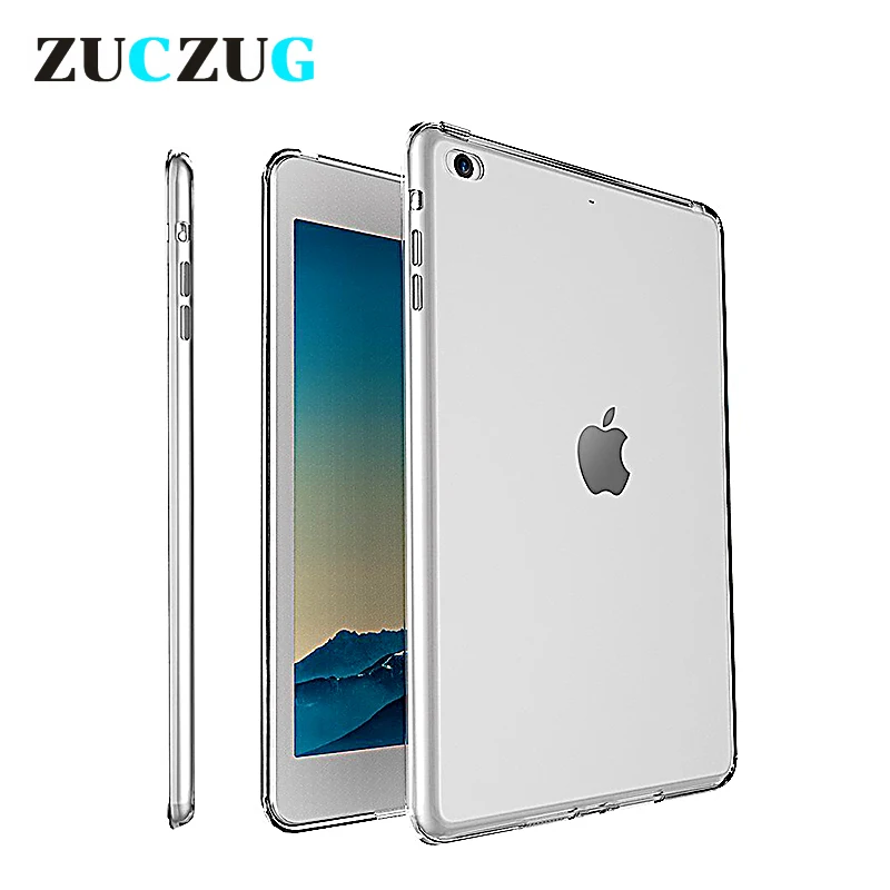Clear Transparent Silicon TPU Case For iPad Mini 2 3 4 Cover Case For