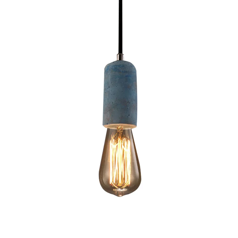 Post Modern Concrete Pendant Light Vintage Cement Hanging Pendant Lamp Contemporary Loft Suspension Lamp Holder Socket Lighting Fixture Home Light (15)