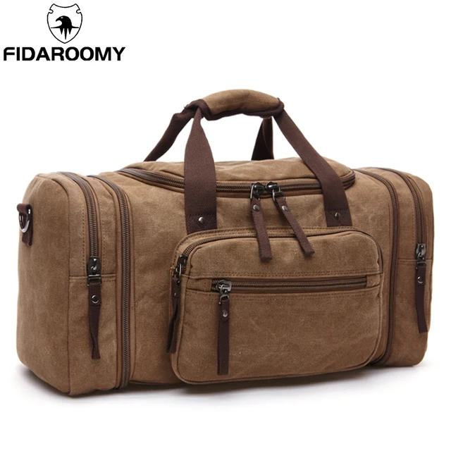 Мужская Дорожная сумка из парусины, многофункциональные кожаные сумки, сумка для багажа, мужская сумка, большая вместительность, сумка для отдыха на выходных