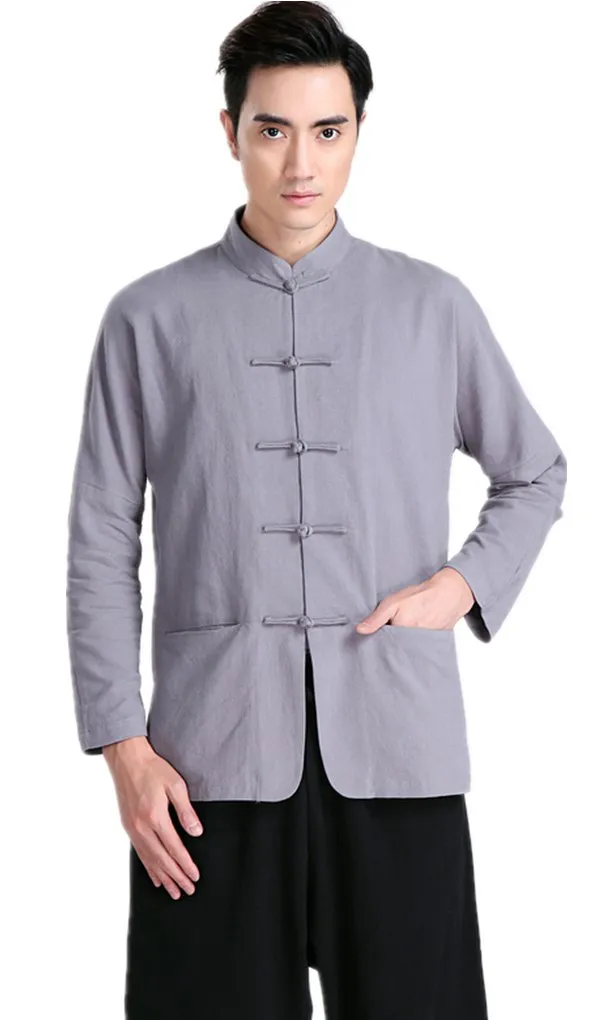 Shangahi Story Cheongsam Top Chinese Style Clothing Hanfu Cheongsam Shirt Chinese Traditional Men's Clothing