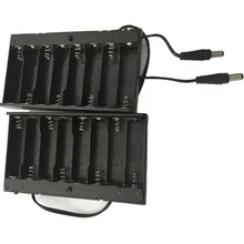 8XAA 12 в водонепроницаемый корпус батареи 8X1,5 в 8AA 8XLR6 держатель батареи с диаметром 5,5X2,1 мм крышка разъема вкл/выкл, 15 шт./лот