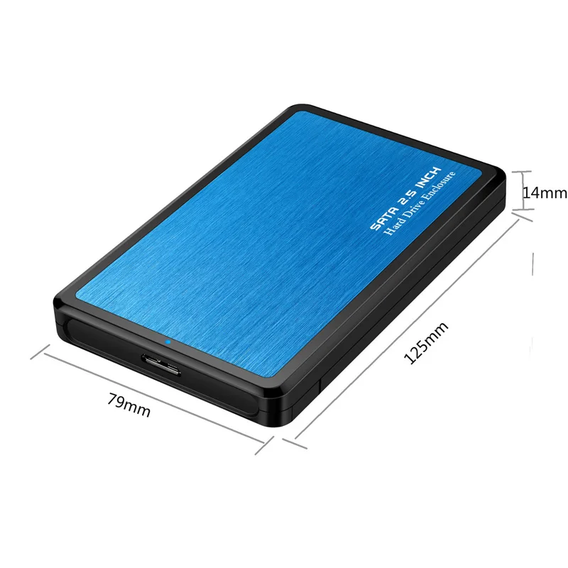 2,5 дюйма USB 3,0 SATA Hd коробка HDD диск внешний HDD корпус черный чехол инструмент бесплатно 5 Гбит/с Поддержка UASP для SSD/2 ТБ жесткий диск