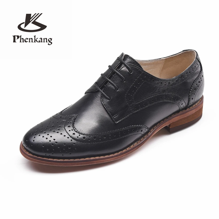 vintage brogue handmade leather shoes